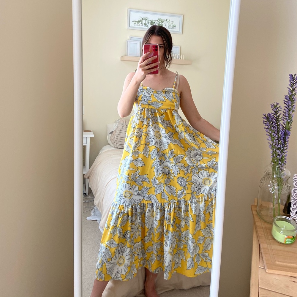 Tiered Floral Dress